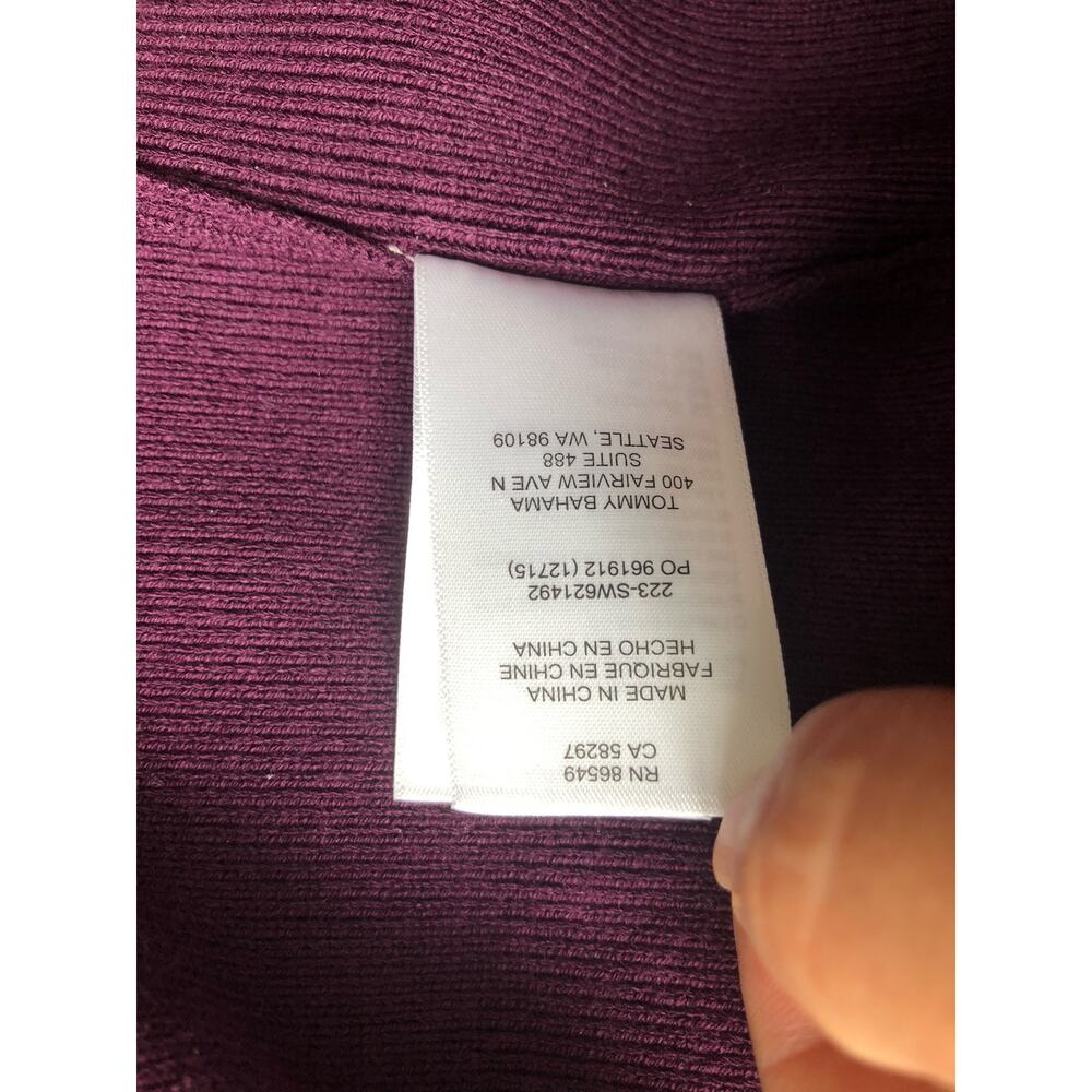 Tommy Bahama Womens Sweater Dress Purple Crew Neck Size Medium - Picture 9 of 9